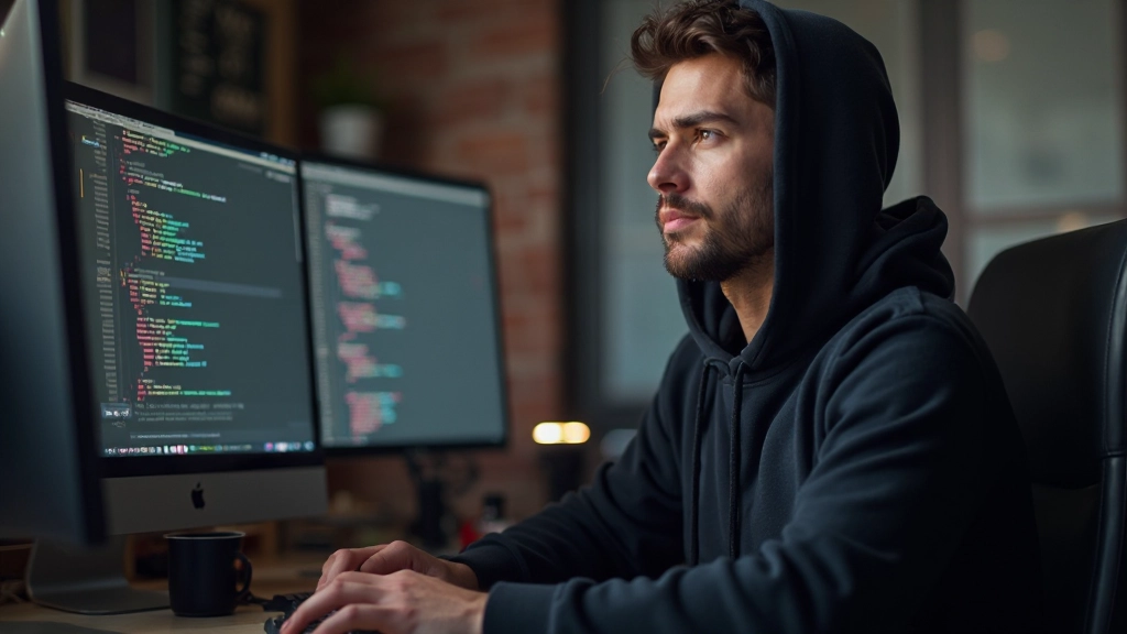 Code-Editor zeigt CSS Media Queries und responsive Design Code